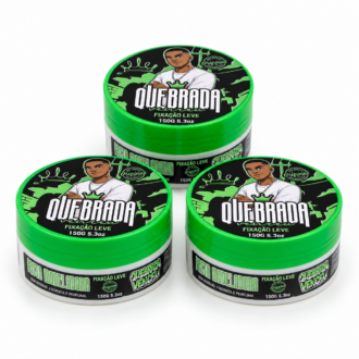 Pasta modeladora 150g Na Quebrada Venceu Fixação Leve para cabelo masculino