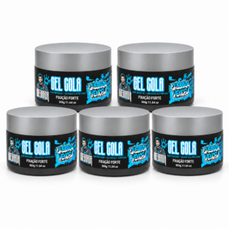 Gel Gola 300g fixação forte Na Quebrada Venceu, gel fixador para cabelo masculino