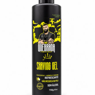 Shaving Gel 750g refrescante sem álcool Na Quebrada Venceu para barbear