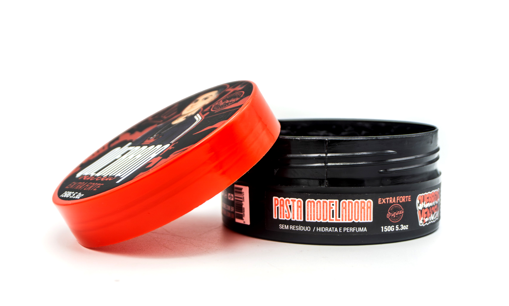 Pasta Modeladora 150g Na Quebrada Venceu – Extra Forte Pasta modeladora 150g Na Quebrada Venceu Extra Forte para cabelo masculino