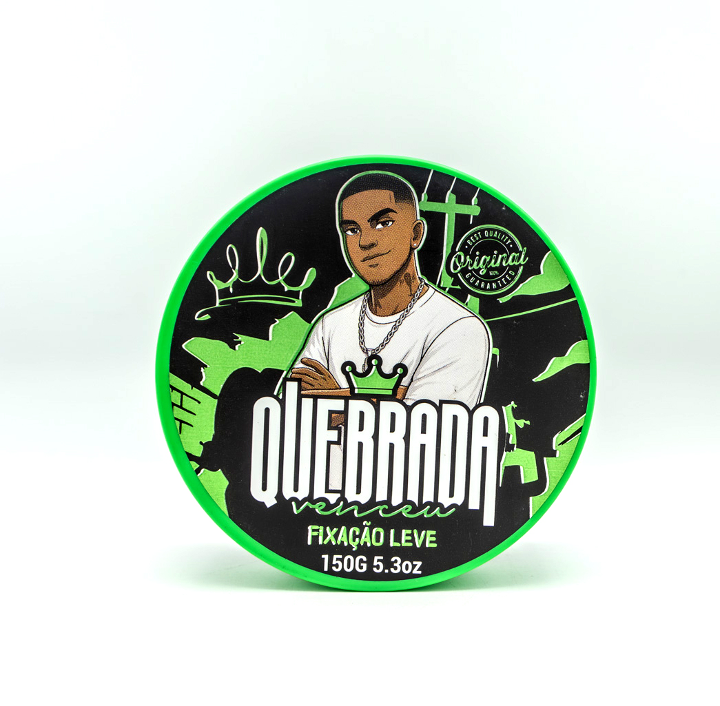 Pasta Modeladora 150g Na Quebrada Venceu – Fixação Leve Pasta modeladora 150g Na Quebrada Venceu Fixação Leve para cabelo masculino