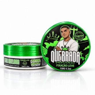 Pasta modeladora 150g Na Quebrada Venceu Fixação Leve para cabelo masculino