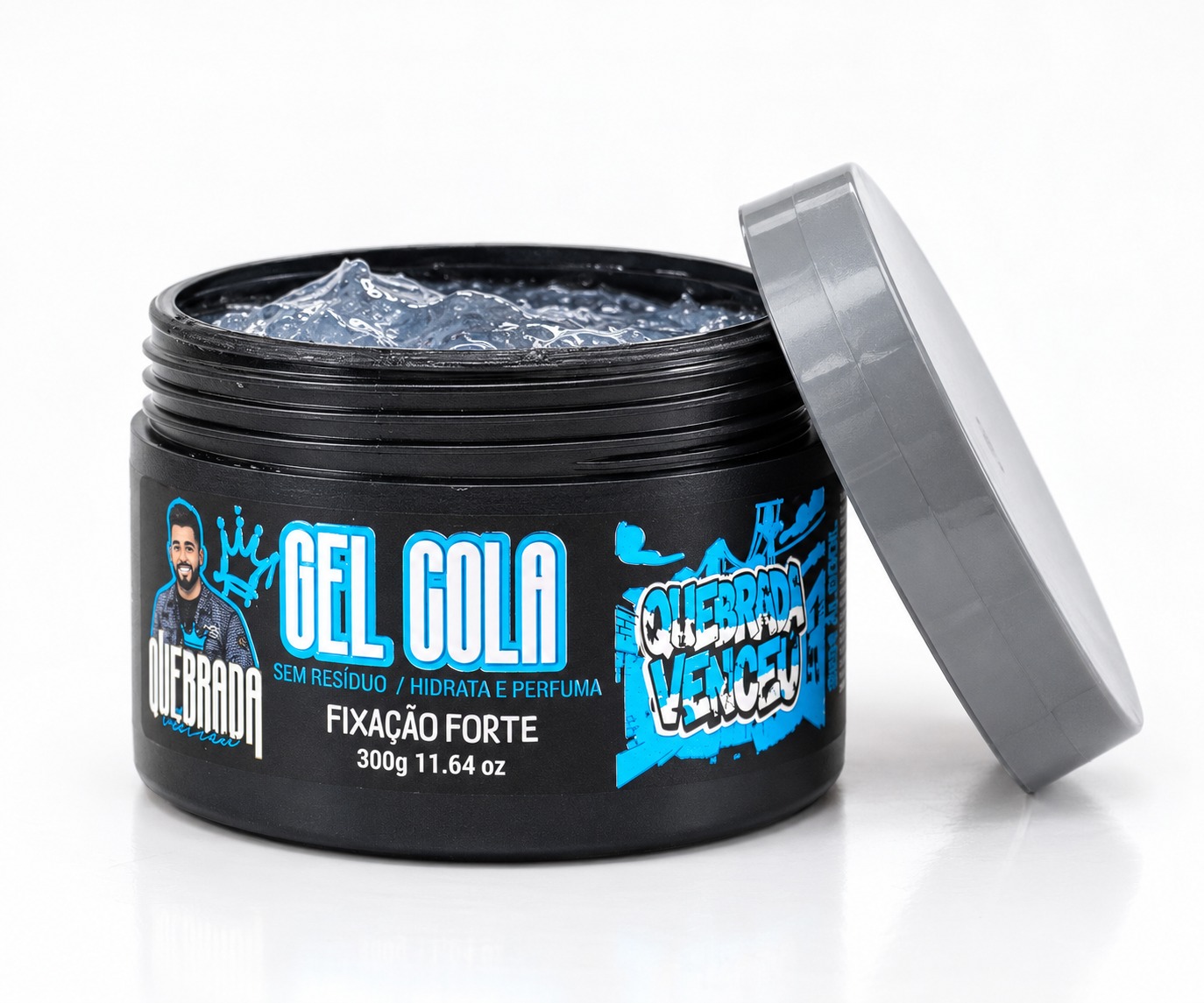 Gel Gola 300g Fixação Forte Na Quebrada Venceu Gel Gola 300g fixação forte Na Quebrada Venceu, gel fixador para cabelo masculino